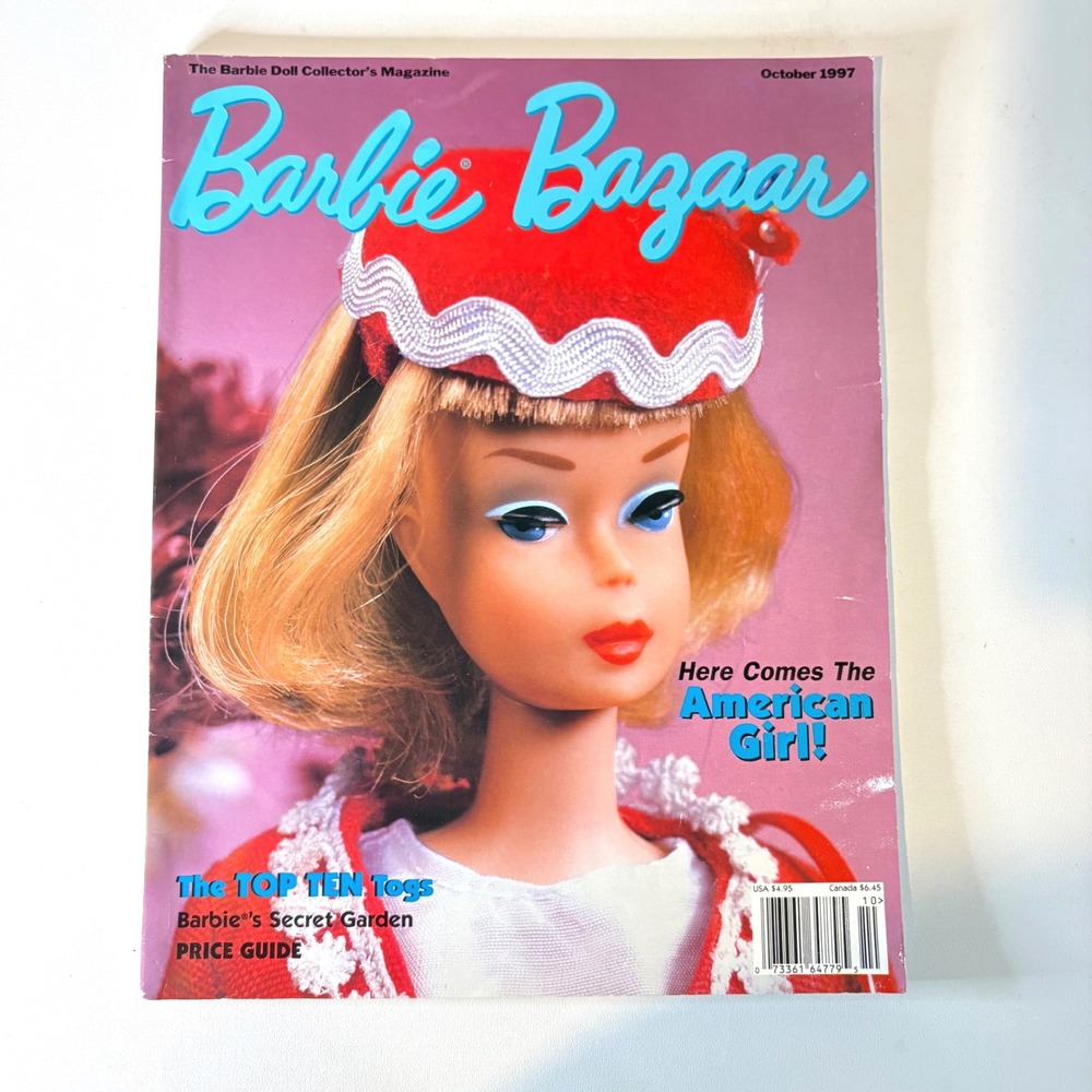 Barbie Bazaar Magazine October 1997 American Girl Barbie Collector Price Guide